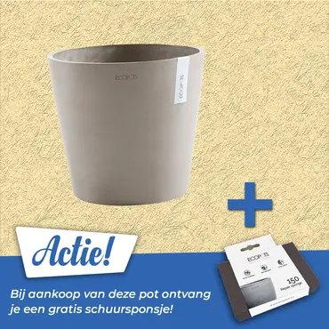 Pot amsterdam d25cm taupe