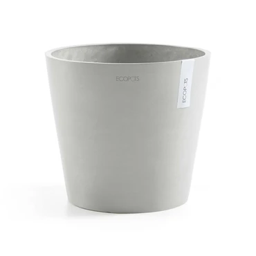 Pot amsterdam d25cm witgrijs, Ecopots, tuincentrumoutlet.com