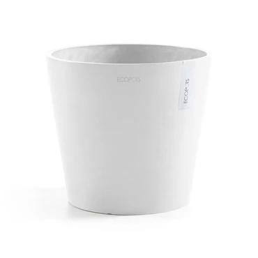 Pot amsterdam d40cm puur wit, Ecopots, tuincentrumoutlet.com