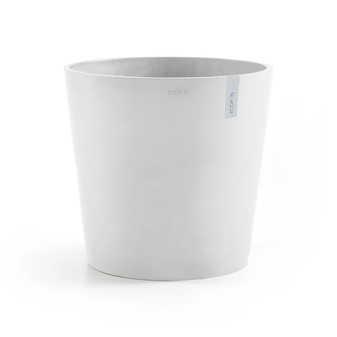 Pot amsterdam d50cm puur wit, Ecopots, tuincentrumoutlet.com