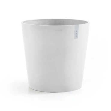 Pot amsterdam d50cm puur wit, Ecopots, tuincentrumoutlet.com