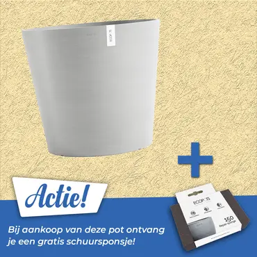 Pot amsterdam d70cm witgrijs, Ecopots, tuincentrumoutlet.com