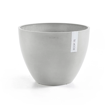 Pot antwerpen witgrijs d40h30cm, Ecopots, tuincentrumoutlet