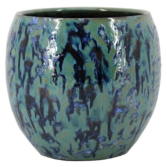 Pot arcos d17h16cm blauw afbeelding
