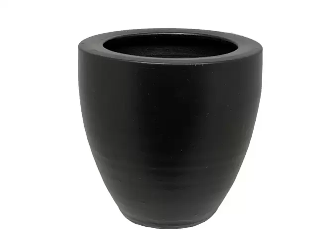 Pot athene d15h15cm zwart www.tuincentrumoutlet.com