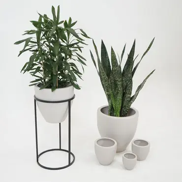 Pot athene d25h25cm beige - afbeelding 3