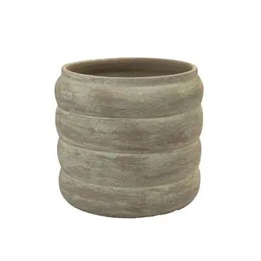 Pot belley d20h18cm taupe, HS Potterie, tuincentrumoutlet.com