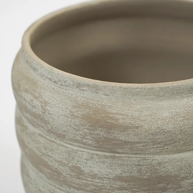 Pot belley d39h36cm taupe detail, HS Potterie, tuincentrumoutlet.com