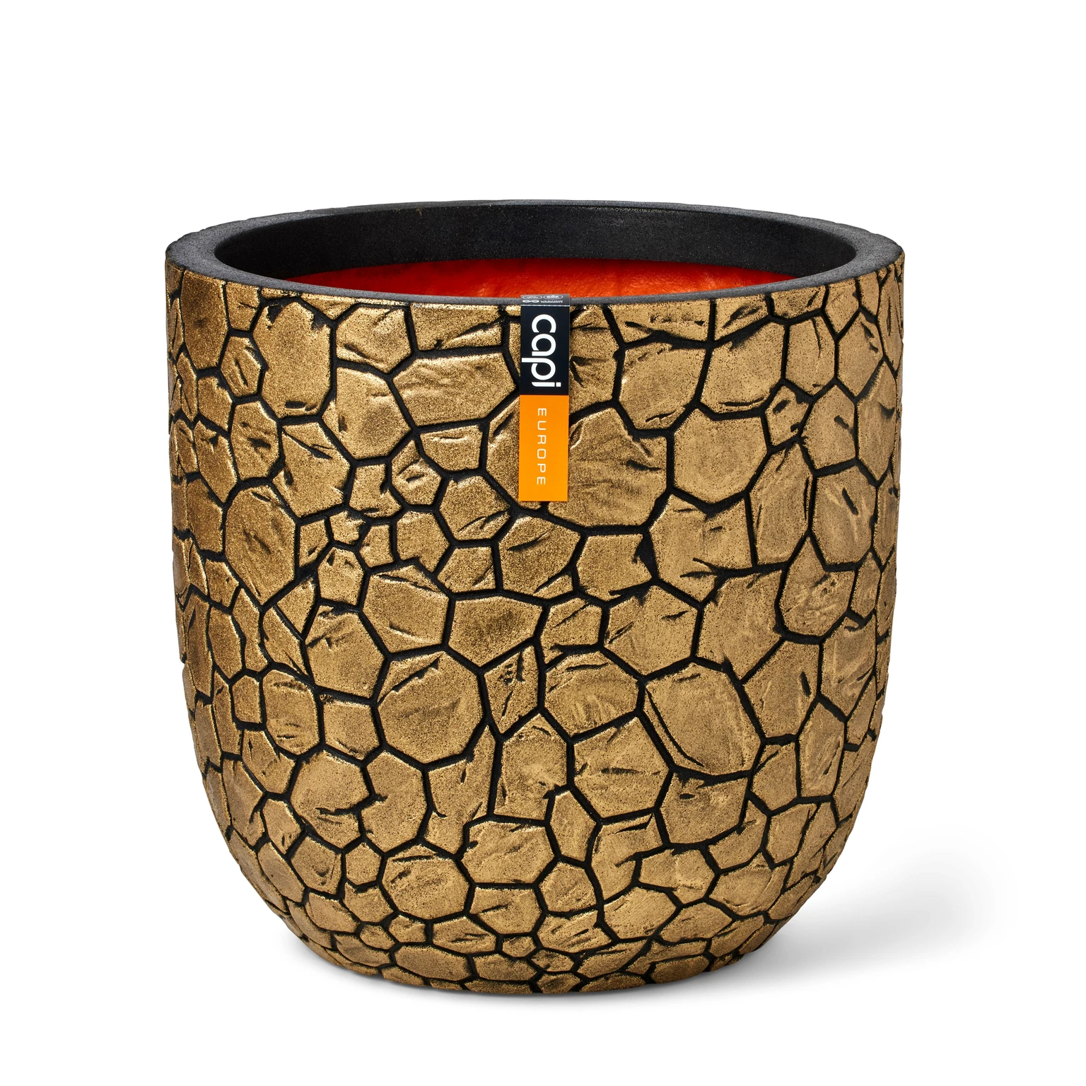 Pot bol clay nl 43x41 goud zwart afbeelding