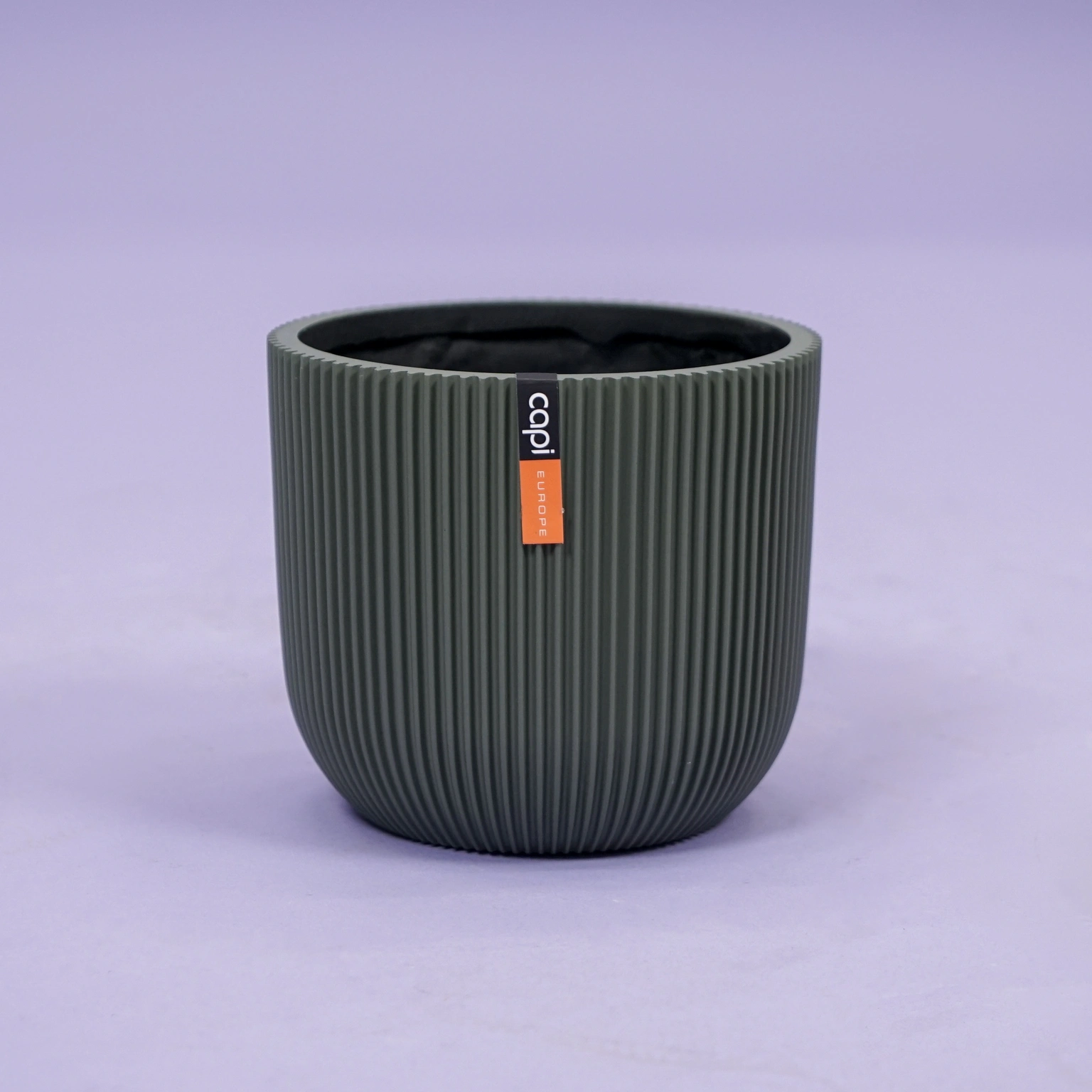 Pot bol groove d17h15cm groen afbeelding