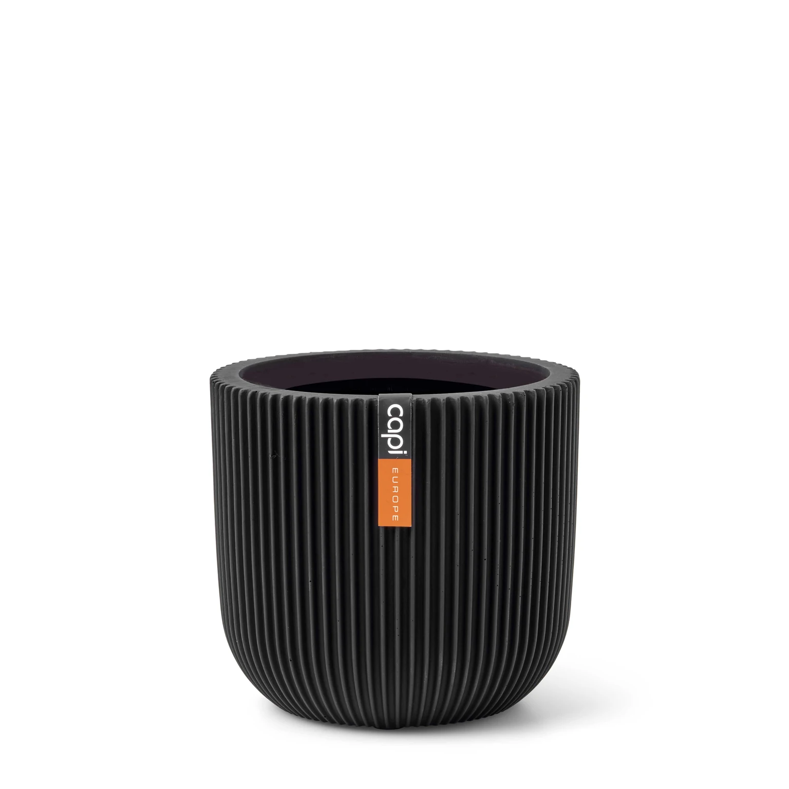 Pot bol groove d17h15cm zwart afbeelding