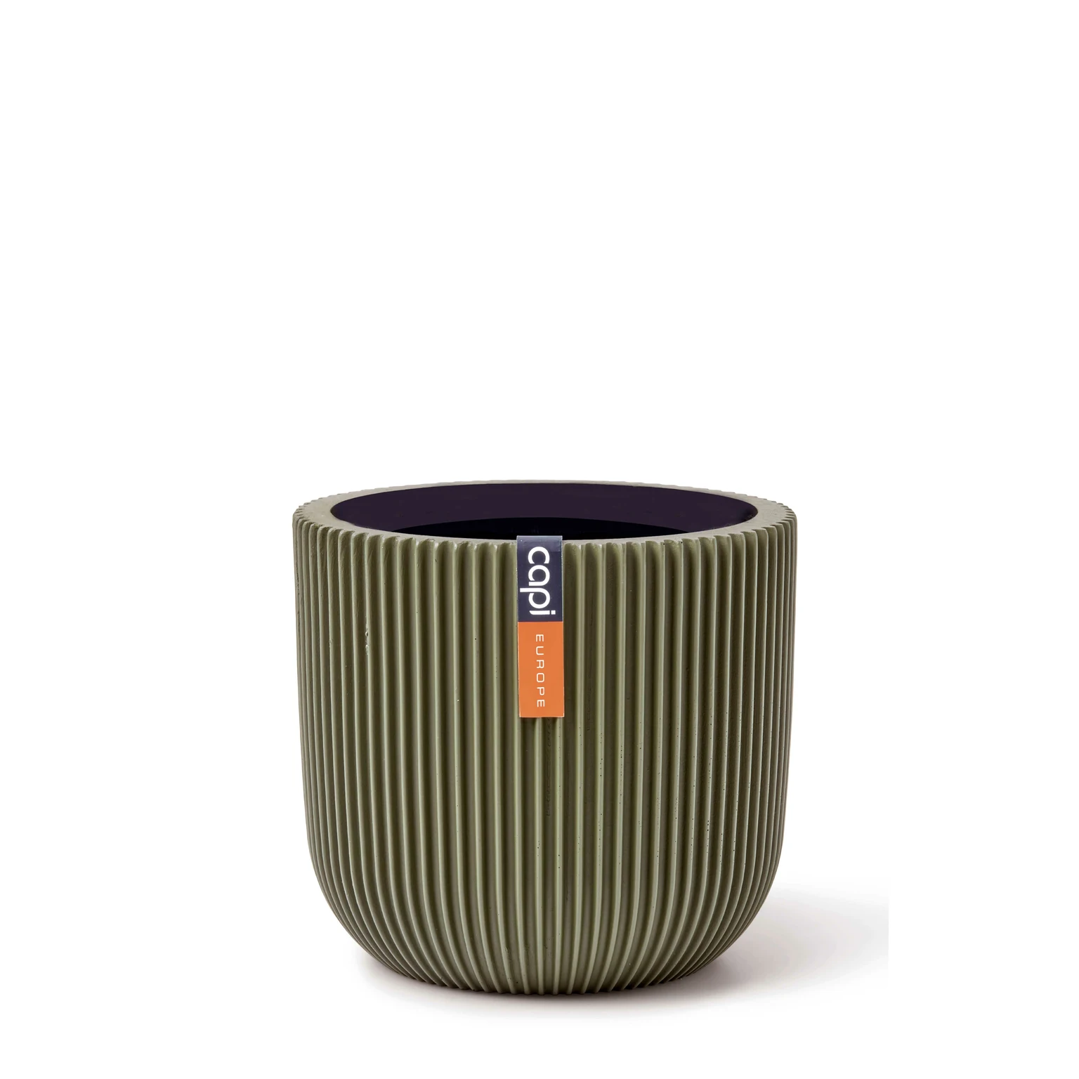 Pot bol groove d23h21cm groen afbeelding