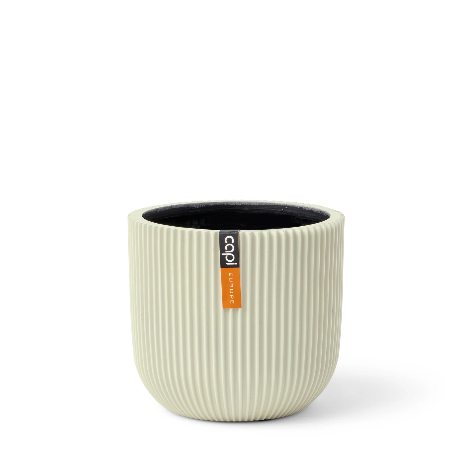 Pot bol groove d9h8cm beige afbeelding