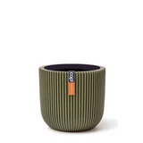 Pot bol groove d9h8cm groen, capi, www.tuincentrumoutlet.com