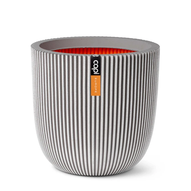 Pot Bol Groove NL 54x52 Ivoor, Capi Europe, Tuincentrum Outlet