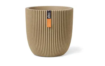 Pot bol groove nl d35h34cm beige, Capi Europe, tuincentrumoutlet.com