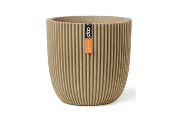Pot bol groove nl d43h41cm beige, Capi Europe, tuincentrumoutlet.com
