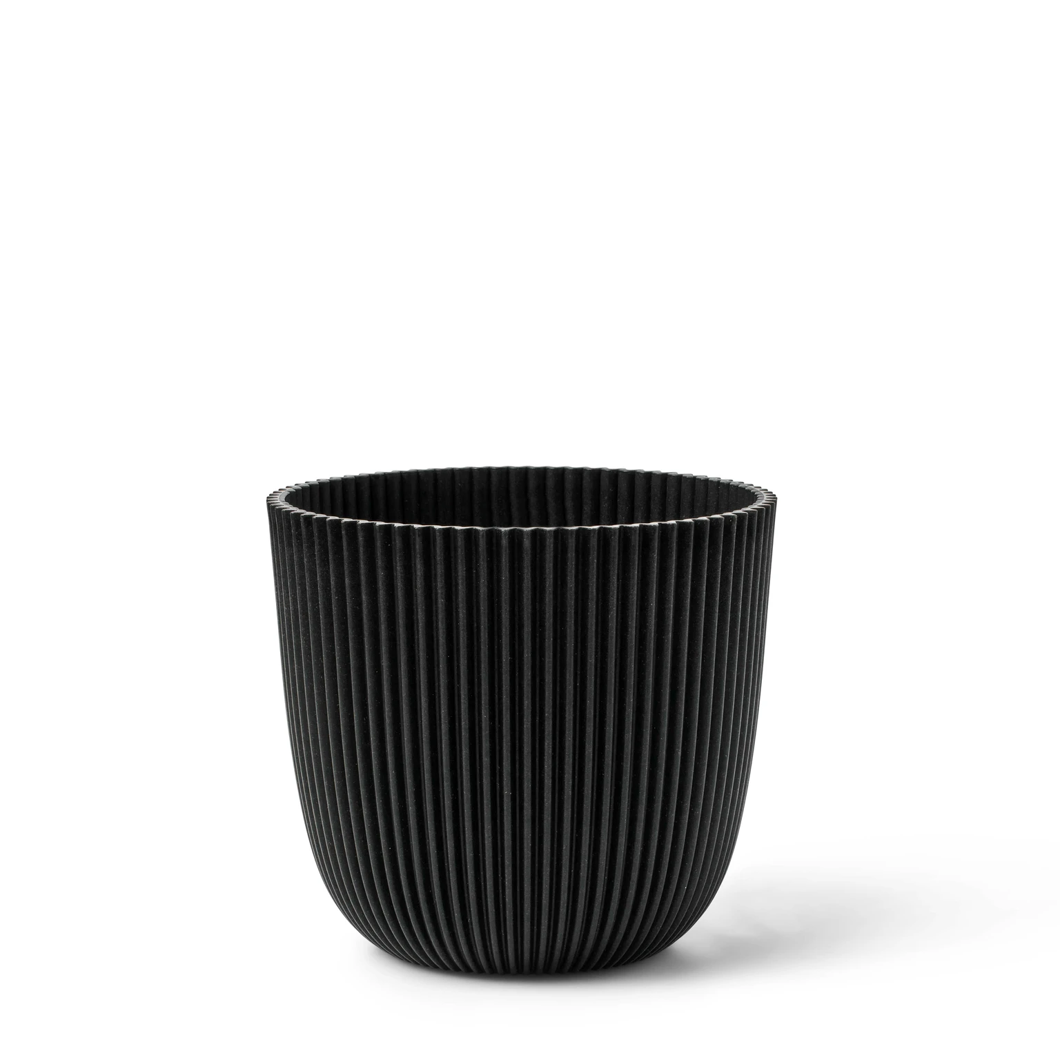Pot bol groove textile 16x15 zwart afbeelding