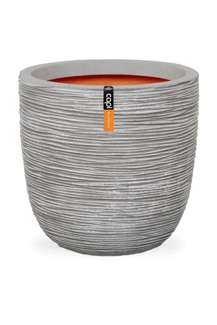 Planter ball Rib NL 43x41 ivory, Capi Europe, tuincentrumoutlet