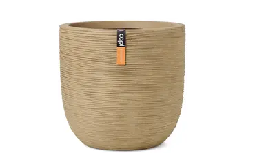 Pot bol rib nl d35h34cm beige, Capi Europe, tuincentrumoutlet.com