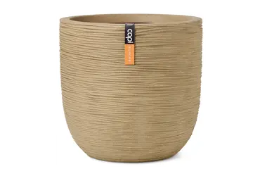 Pot bol rib nl d43h41cm beige, Capi Europe, tuincentrumoutlet.com