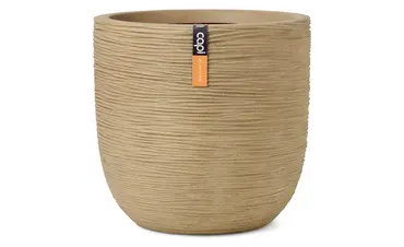 Pot bol rib nl d54h52cm beige, Capi Europe, tuincentrumoutlet.com