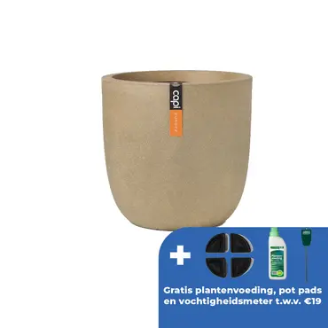 Pot bol smooth nl d35h34cm beige - afbeelding 1