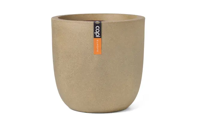Pot bol smooth nl d43h41cm beige, Capi Europe, tuincentrumoutlet.com