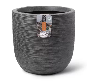 Pot bol waste rib d35h34,Capi, www.tuincentrumoutlet.com