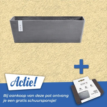 Pot bruges l65cm grijs actie, Ecopots, tuincentrumoutlet.com