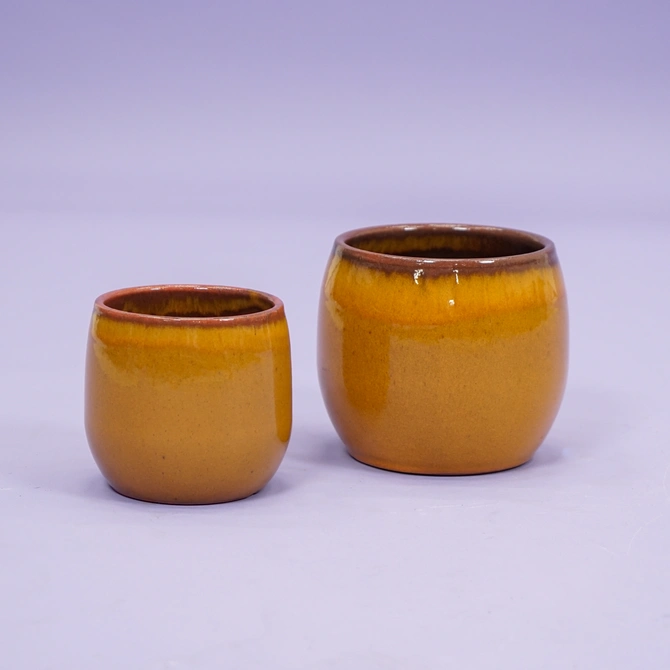 Pot Charlotte oker D19 H16 - afbeelding 2