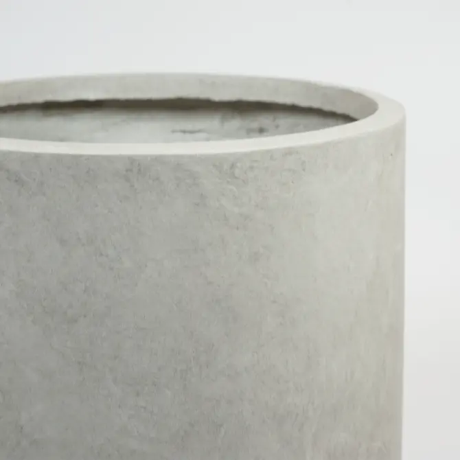 Pot cilinder cf d39h38cm zand detail, mega collections b.v., Tuincentrumoutlet.com