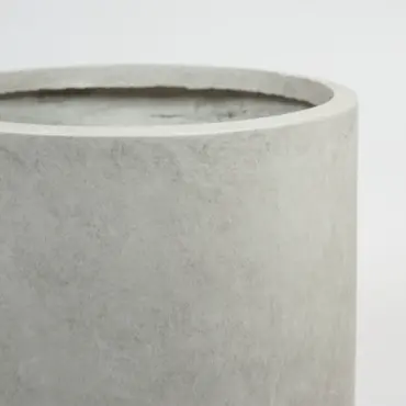 Pot cilinder cf d46h43cm zand detail, Mega collections b.v., Tuincentrumoutlet.com