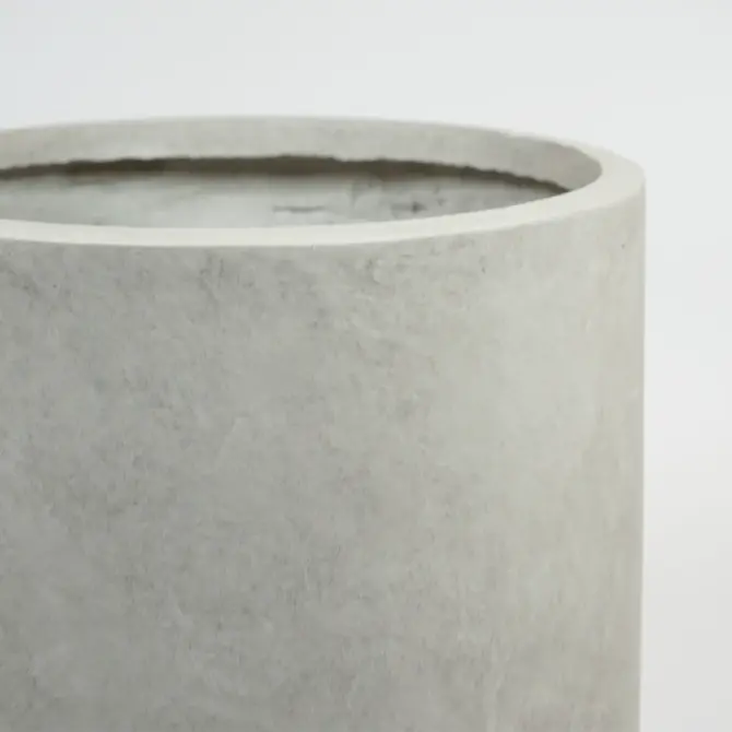 Pot cilinder cf d54h51cm zand detail, Mega Collections, tuincentrumoutlet.com