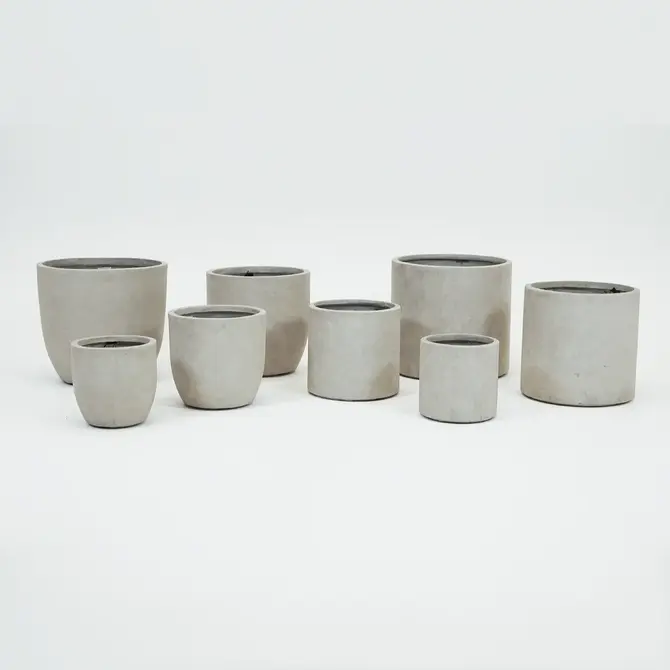 Pot cilinder cf d54h51cm zand set, Mega Collections, tuincentrumoutlet.com