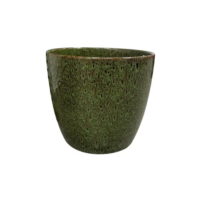 Pot egg bohemian d45.5h41.5cm groen, Mega Collections, tuincentrumoutlet.com