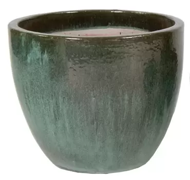 Pot egg groen d50h40cm www.tuincentrumoutlet.com