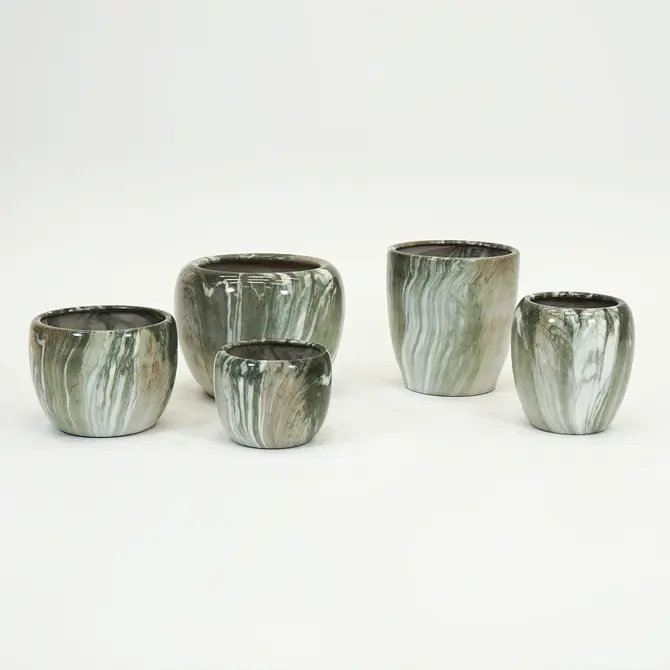 Pot egg hg emperor d39h42 groen sfeer, Mega collections, Tuincentrumoutlet.com