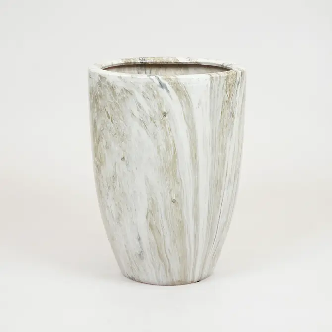 Pot egg hoog emperor d26h35 grijs, Mega collections, Tuincentrumoutlet.com