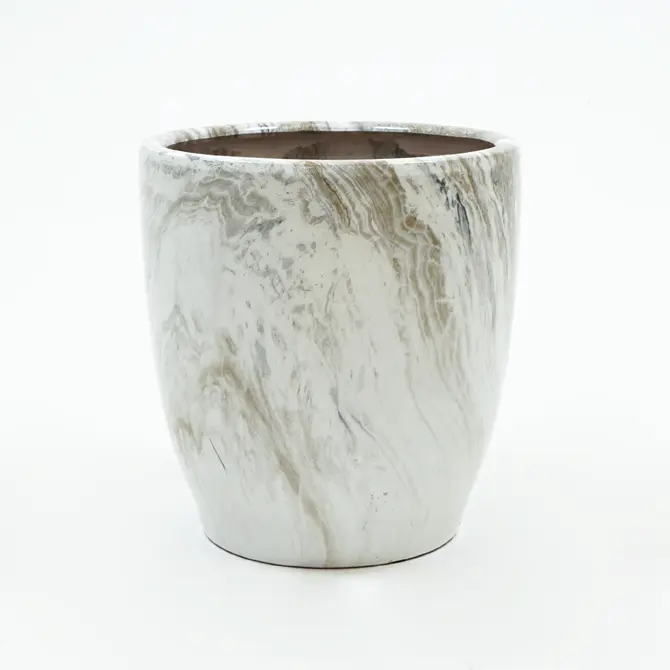 Pot egg hoog emperor d39h42 grijs, Mega collections, Tuincentrumoutlet.com