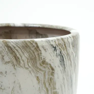 Pot egg hoog emperor d39h42 grijs detail, Mega collections, Tuincentrumoutlet.com