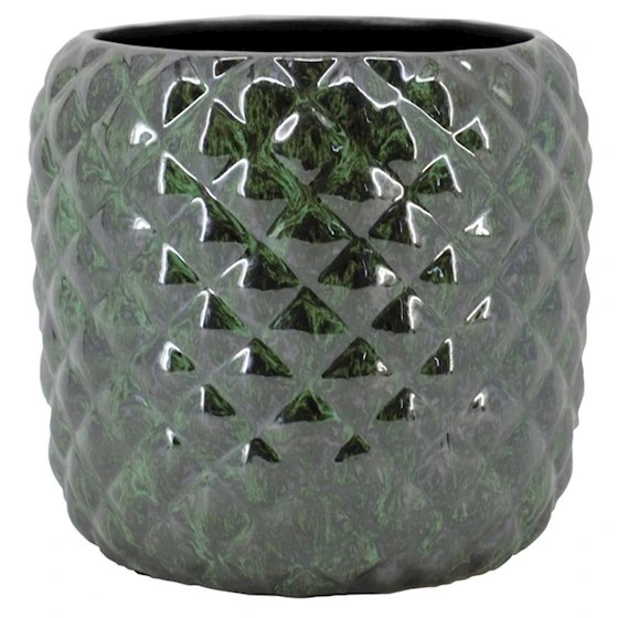 Pot eliah d22h20cm groen - afbeelding 1