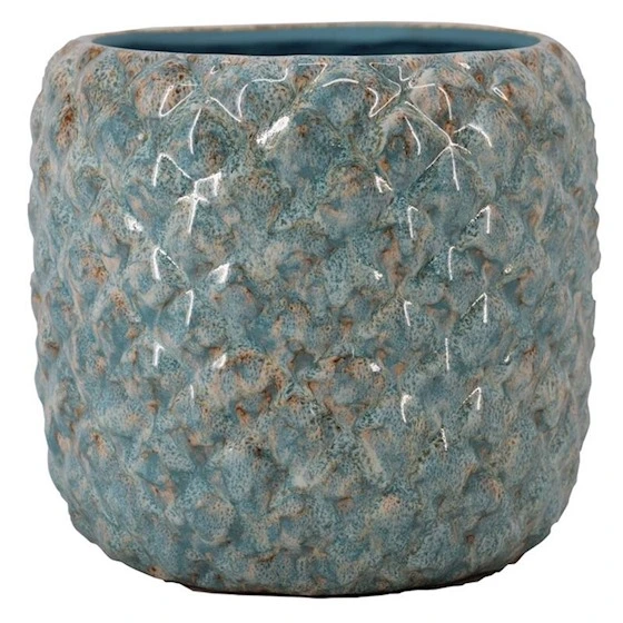 Pot eliah d24h23cm blauw - afbeelding 1