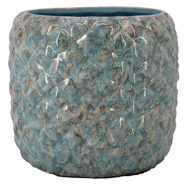 Pot eliah d24h23cm blauw - afbeelding 1