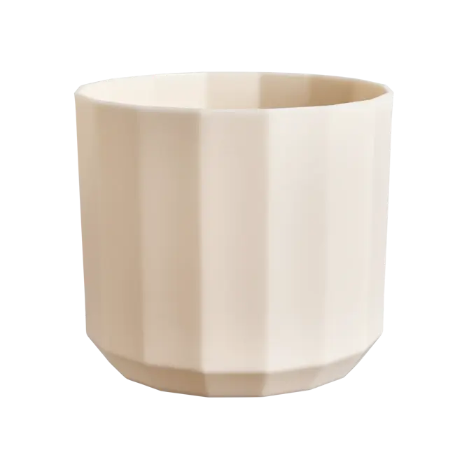 Pot facet d23cm amandelroze - afbeelding 1