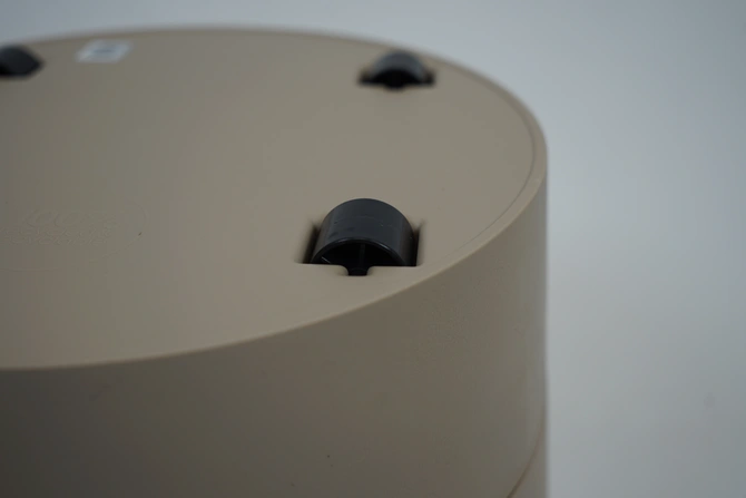 Pot Foss detail wielen paddenstoel beige, Elho, tuincentrumoutlet.com