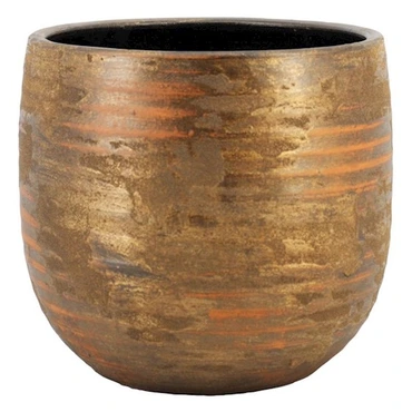 Pot funchal d24h22cm goud, Floran, tuincentrumoutlet.com