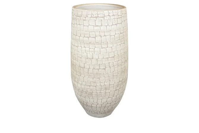 Pot hoog renzo d31h68cm crème, Ter Steege, tuincentrumoutlet.com