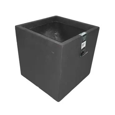 Pot kubus b39.5h40cm granite - afbeelding 1