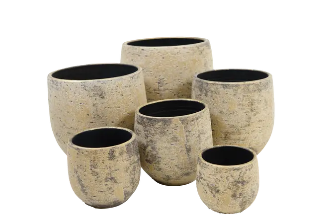 Pot kyoto grijs setfoto, hs potterie, tuincentrumoutlet